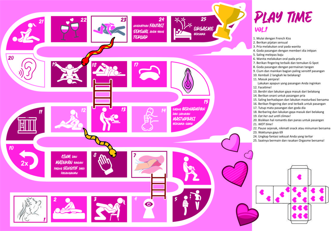 Papan Ular Tangga Cinta